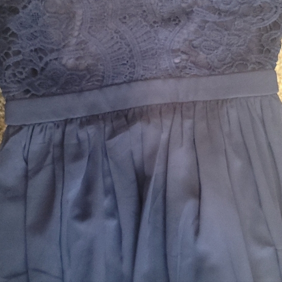 Awaken My Love Navy Blue Long Sleeve Lace Maxi Dress - Picture 6 of 7